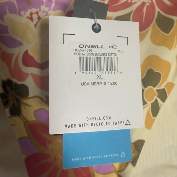 O’Neill Dalia Floral Cut Out Hipster Bikini Swimsuit Bottoms Size XL - Picture 7 of 8